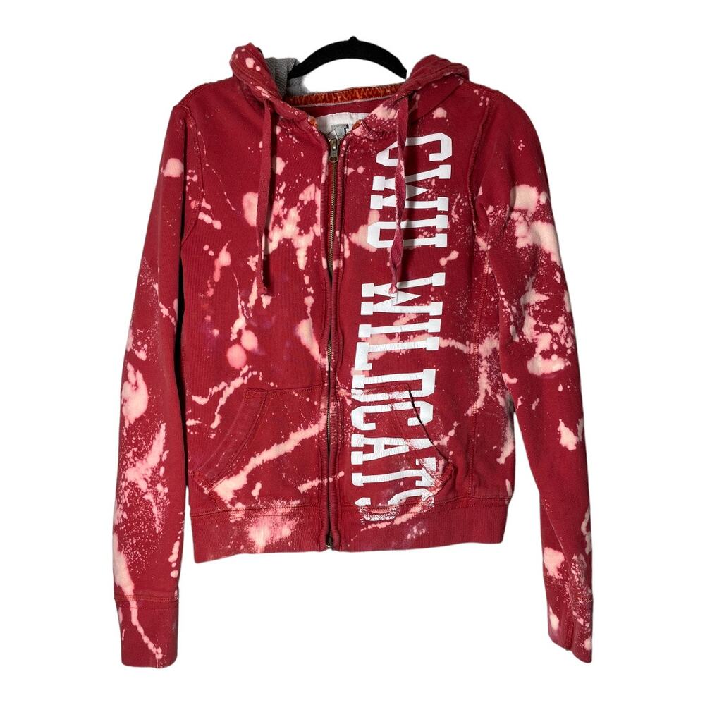 CWU Central Washington University Full Zip Hoodie Sweatshirt Womens Medium My U